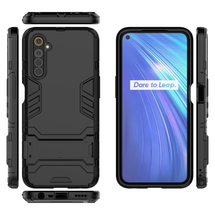 Black rugged shockproof phone case with side buttons and front screen view