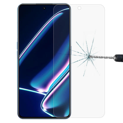 Tempered glass screen protector film for a curved phone display, clear 2.5D