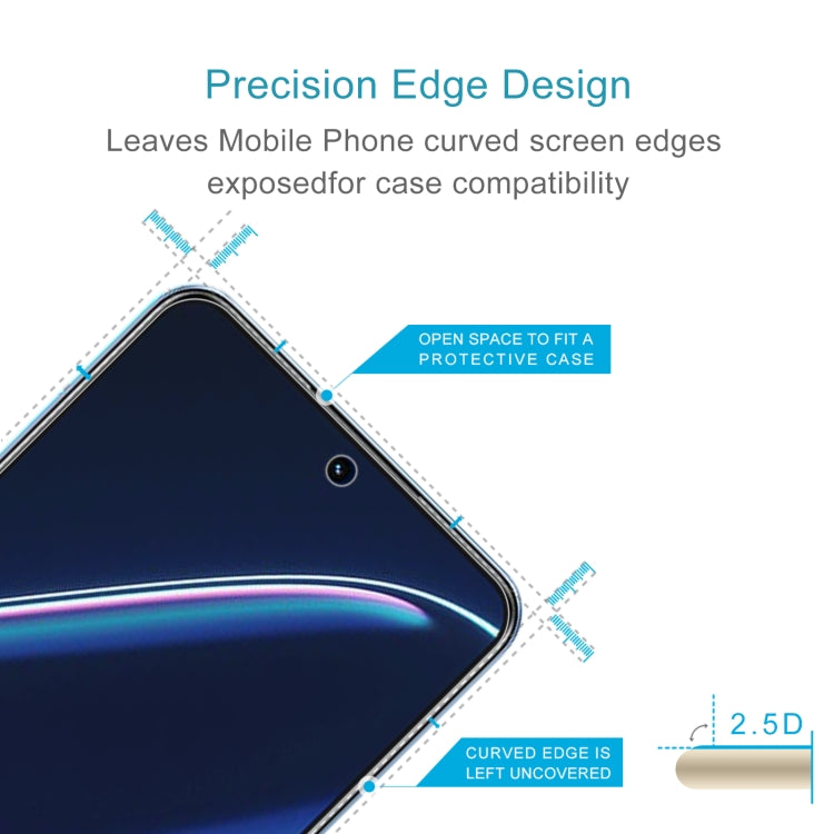 Tempered glass screen protector with precision cut edges for curved screen, 2.5D
