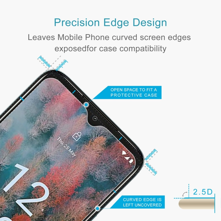 2.5D curved edge tempered glass screen protector for Nokia phone.