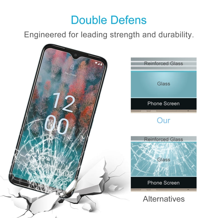 Tempered glass screen protector set showing reinforced glass durability protection.