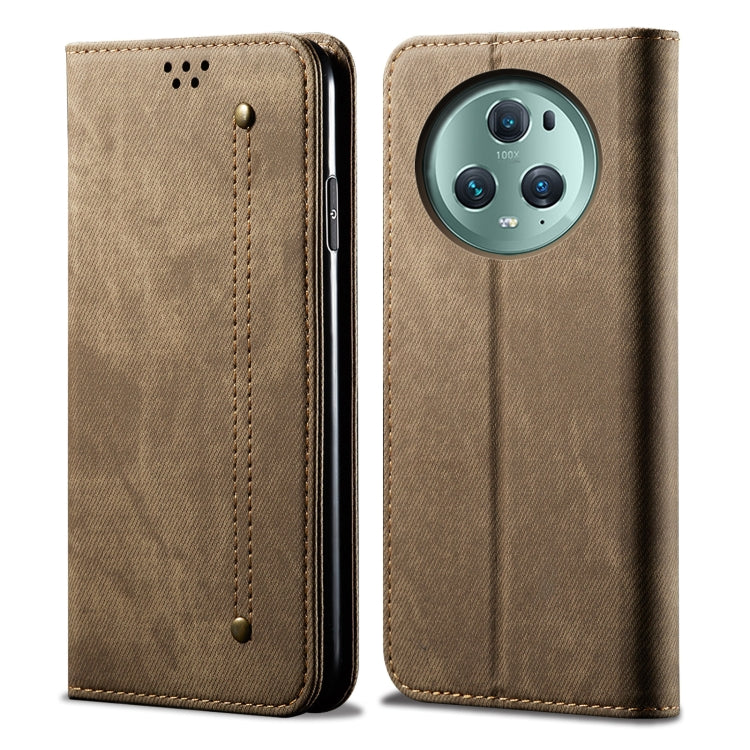 Denim Texture Leather Phone Case, For Honor Magic5, For Honor Magic5 Pro, For Huawei P60/P60 Pro
