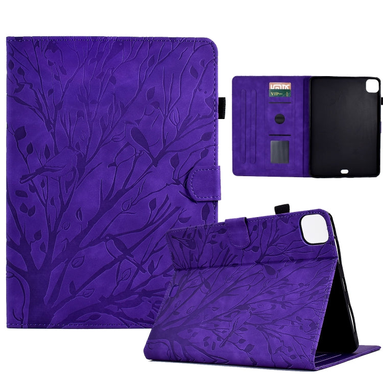 Purple tablet PU case with leaf pattern, flip cover, and folding stand