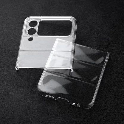 Transparent Glossy PC Phone Case, For Samsung Galaxy Z Flip4 5G, For Samsung Galaxy Z Flip3 5G, OPPO Find N2 Flip, OPPO Find N2