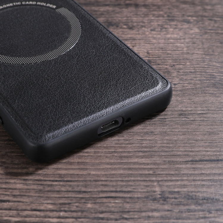 Black textured PU phone case bottom edge with charging port cutout