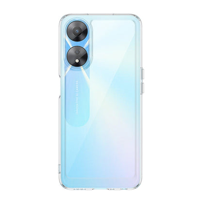 Clear transparent phone case with dual camera cutout and side buttons