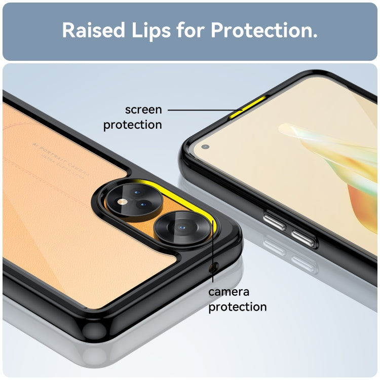 Phone case for OPPO Reno8 T 4G with raised screen lip and camera protection