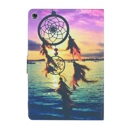 Dreamcatcher tablet flip leather case with camera cutout and front flap