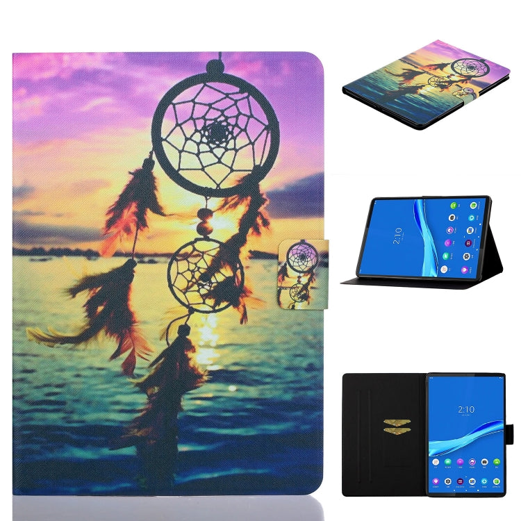 Tablet folio case with dreamcatcher art, horizontal flip stand and card slot