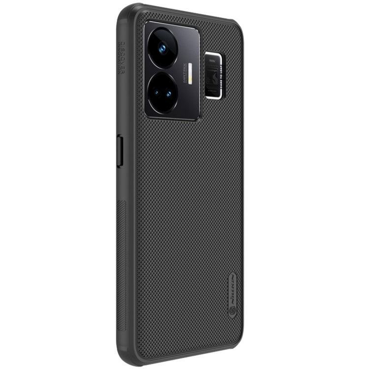 Black textured phone case with side button cutouts and rear camera window
