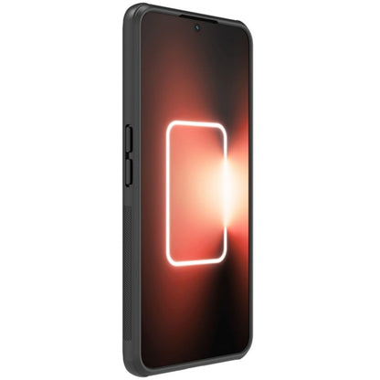 Black phone case with raised camera bezel and front screen protector frame