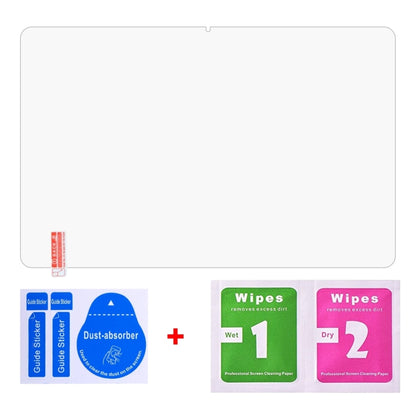 Tablet screen protector kit with guide stickers and wet/dry cleaning wipes