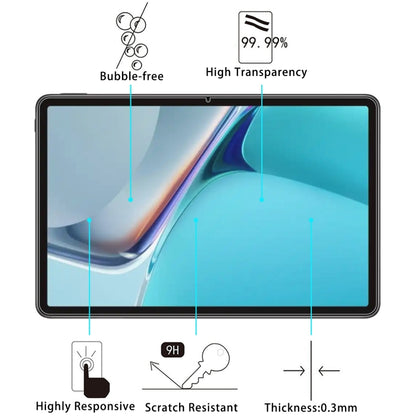 Tablet screen protector film showing bubble-free and 99.9% high transparency