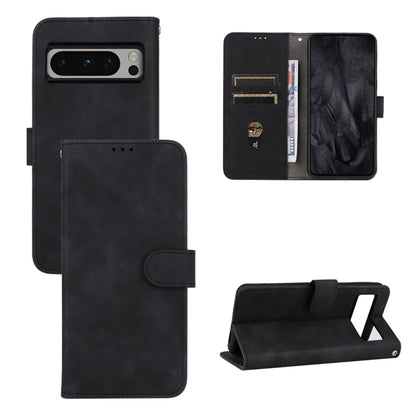 Black magnetic flip leather phone case with open card area and camera window.