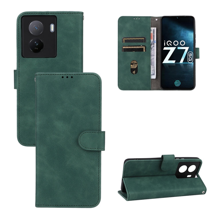 Green magnetic leather flip phone case with camera cutout and front card pocket