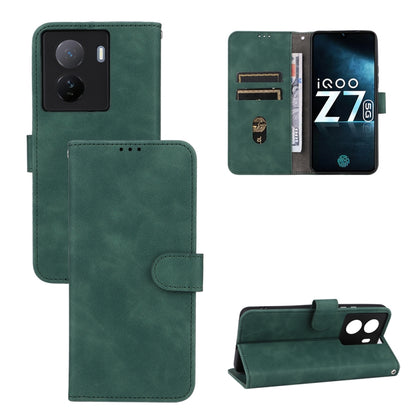 Green magnetic leather flip phone case with camera cutout and front card pocket