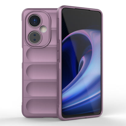 Purple phone case for OnePlus Nord CE 3 with camera cutouts and raised edges
