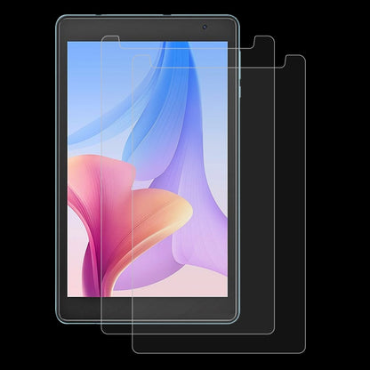 Tablet tempered glass screen protector film set, clear 2.5D panel for screen coverage