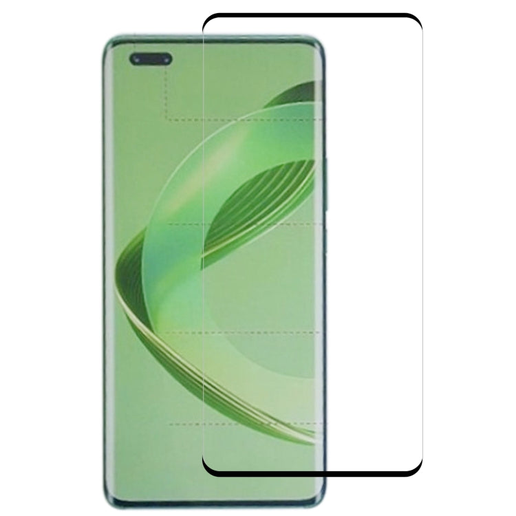 Curved edge tempered glass screen protector for full front coverage on smartphone