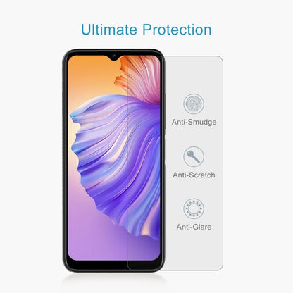 Tempered glass screen protector film with anti-smudge, anti-scratch, anti-glare