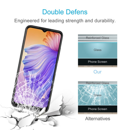 Reinforced tempered glass screen protector film for impact and shatter resistance