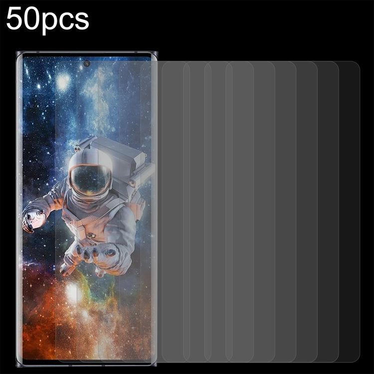 50pcs clear 2.5D 9H tempered glass screen protector films