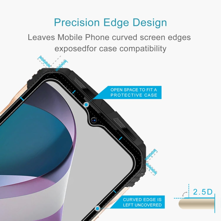 2.5D tempered glass screen protector with precise edge design for case fit