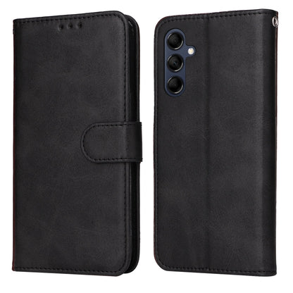 Black flip leather phone case with flip cover and rear camera module openings
