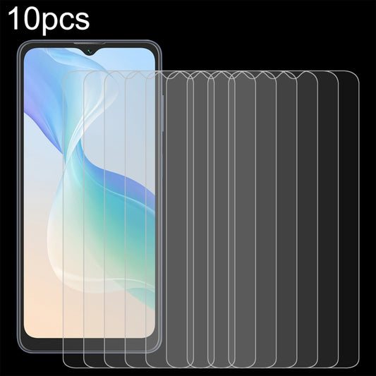 Tempered glass screen protector set (10-pack) with curved 2.5D edges