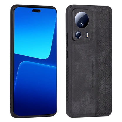 Phone case with black 3D embossed texture and camera cutouts for Xiaomi 13 Lite/Civi 2