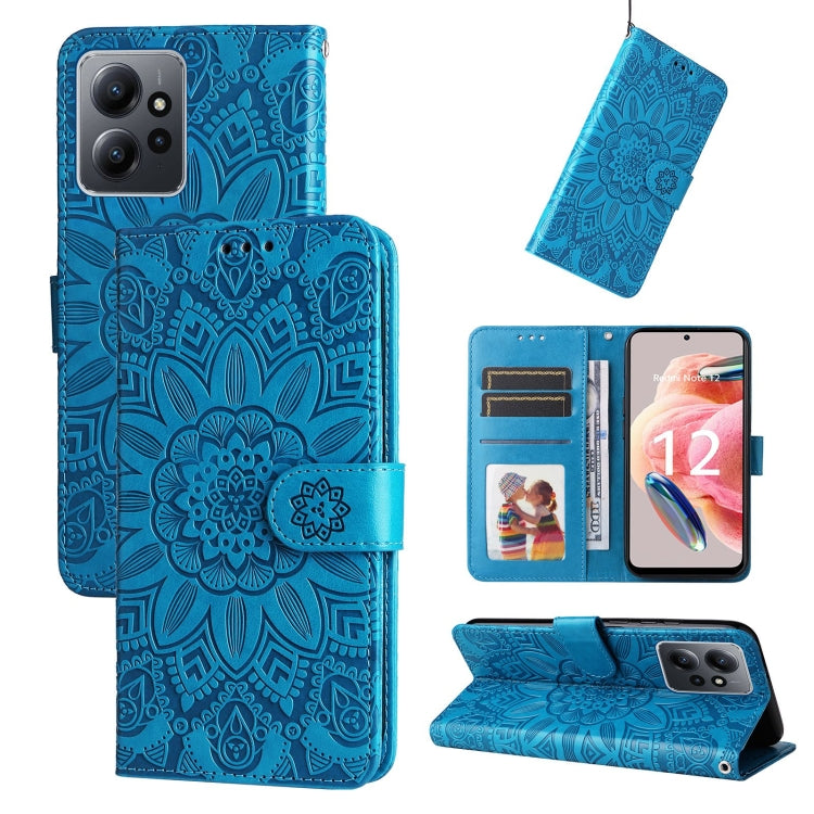 Embossed Sunflower Leather Phone Case, For Xiaomi Redmi Note 12 4G Global, For Honor Magic5 Pro, For Samsung Galaxy M14 5G
