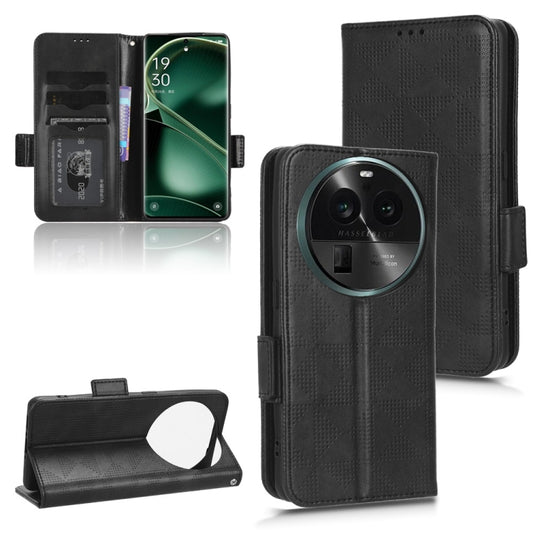 Symmetrical Triangle Leather Phone Case, For OPPO Find X6 5G, For OPPO Find X6 Pro 5G, For Huawei P60 Art, For Huawei P60 / P60 Pro, For Huawei Enjoy 60 4G, For Blackview A85, For OnePlus Nord CE 3