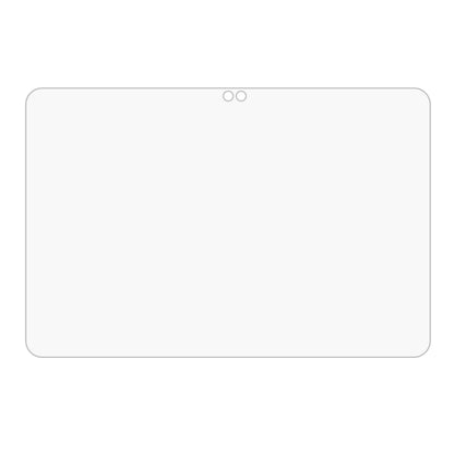Clear tempered glass screen protector film with rounded corners, no bubbles visible.