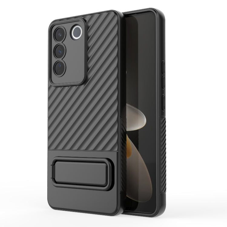 Wavy Texture TPU Phone Case with Lens Film, For vivo S16 5G, For vivo S16 Pro 5G, For vivo S16e, For Xiaomi Redmi Note 12 Pro+ Global, For Xiaomi Redmi Note 12 Pro 5G Global, For Xiaomi Redmi Note 12 5G Global, For OnePlus 11 5G, For OnePlus Ace 2 5G