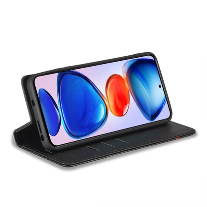 Black folio phone case with stand support and open front cover