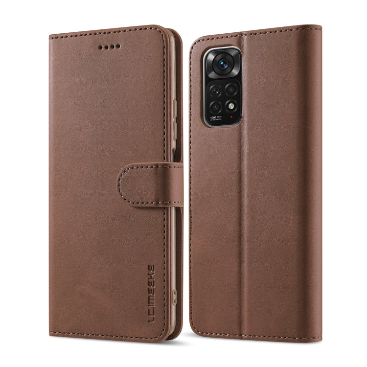Brown flip leather phone case with card holder flap and camera cutout