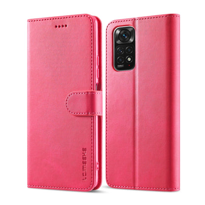 Red flip leather phone case with card holder flap and camera cutout