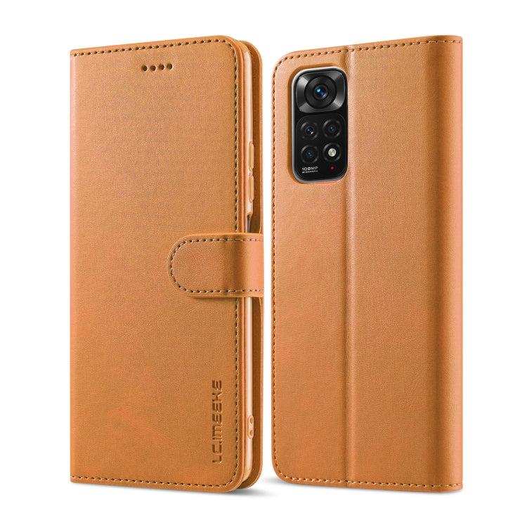 Tan flip leather phone case with card holder flap and camera cutout
