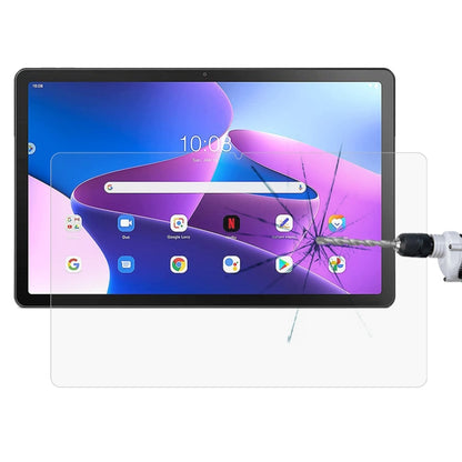 Tempered tablet glass screen protector with applicator tool, clear protective film