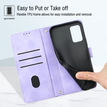 Light purple wallet phone case with card/ID slots and fold stand cover