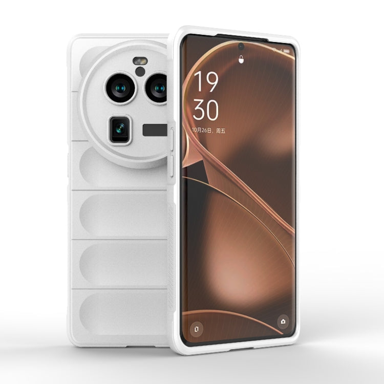 White TPU and flannel phone case with camera cutouts and raised edges
