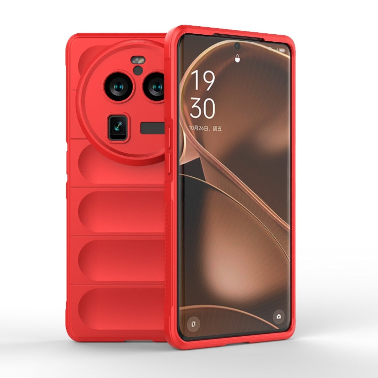 Red TPU and flannel phone case with camera cutouts and protective bumper