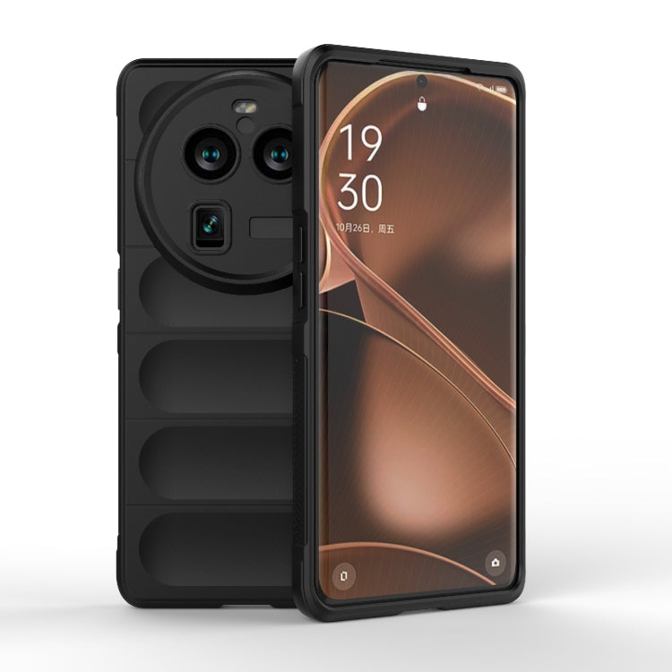 Black TPU and flannel phone case with camera cutouts and raised screen lip