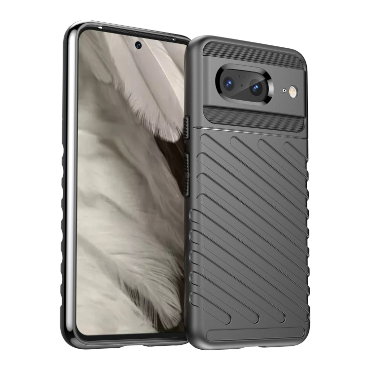 Black shockproof TPU phone case, textured bumper with camera cutout