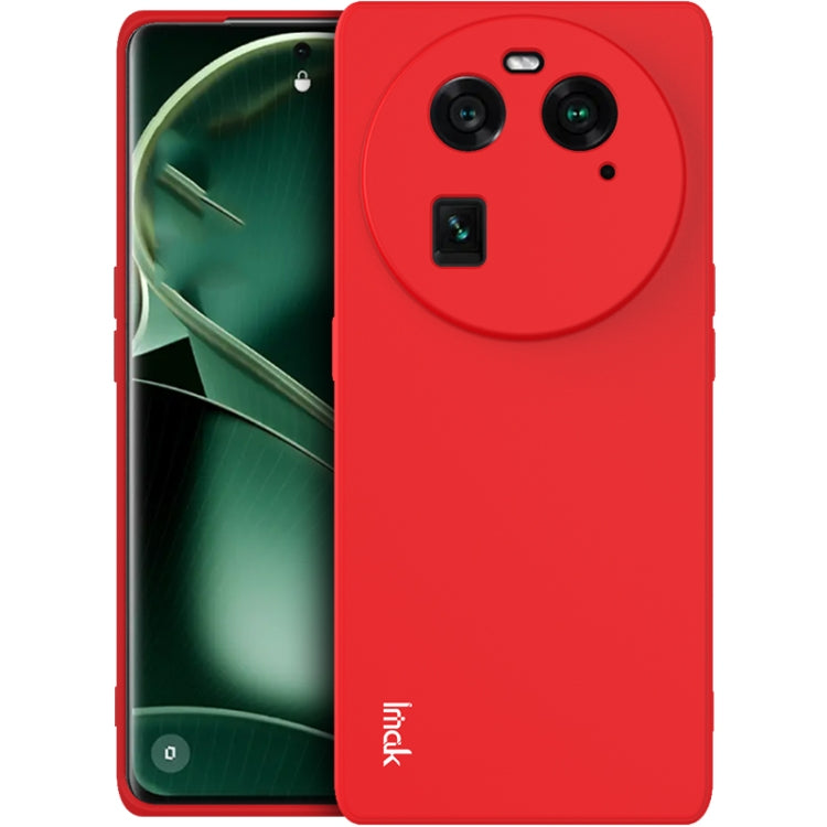 Red TPU phone case with raised camera cutouts and side port openings