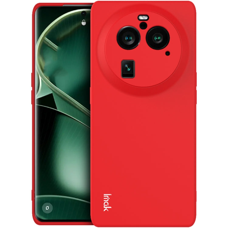 Red TPU phone case back with dual camera ring and flash/port cutout