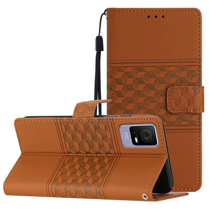 Diamond Embossed Skin Feel Leather Phone Case with Lanyard, For TCL 405 / 406 / 408, For Tecno Pop 7 Pro, For Tecno Spark Go 2023, For Xiaomi 13, For Xiaomi 13 Pro, For Xiaomi Redmi Note 12 Pro 5G China, For Xiaomi Redmi Note 12 5G China