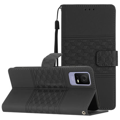 Diamond Embossed Skin Feel Leather Phone Case with Lanyard, For TCL 405 / 406 / 408, For Tecno Pop 7 Pro, For Tecno Spark Go 2023, For Xiaomi 13, For Xiaomi 13 Pro, For Xiaomi Redmi Note 12 Pro 5G China, For Xiaomi Redmi Note 12 5G China