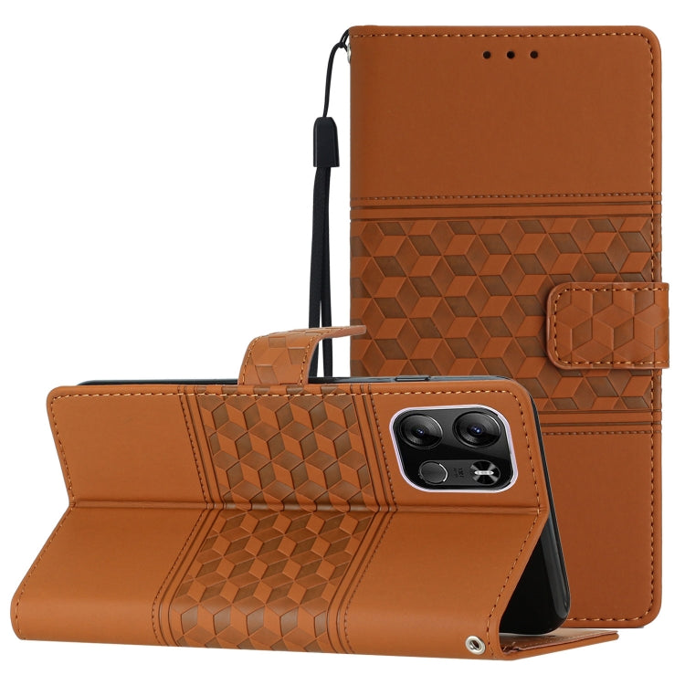 Diamond Embossed Skin Feel Leather Phone Case with Lanyard, For TCL 405 / 406 / 408, For Tecno Pop 7 Pro, For Tecno Spark Go 2023, For Xiaomi 13, For Xiaomi 13 Pro, For Xiaomi Redmi Note 12 Pro 5G China, For Xiaomi Redmi Note 12 5G China