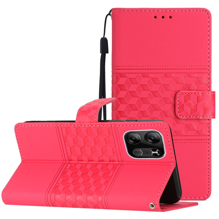 Diamond Embossed Skin Feel Leather Phone Case with Lanyard, For TCL 405 / 406 / 408, For Tecno Pop 7 Pro, For Tecno Spark Go 2023, For Xiaomi 13, For Xiaomi 13 Pro, For Xiaomi Redmi Note 12 Pro 5G China, For Xiaomi Redmi Note 12 5G China